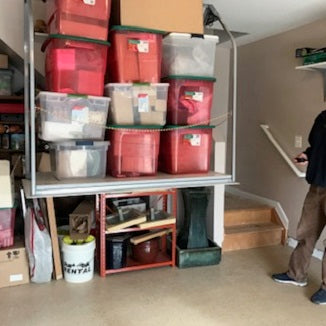 small business lift in mezzanine level of business. 
