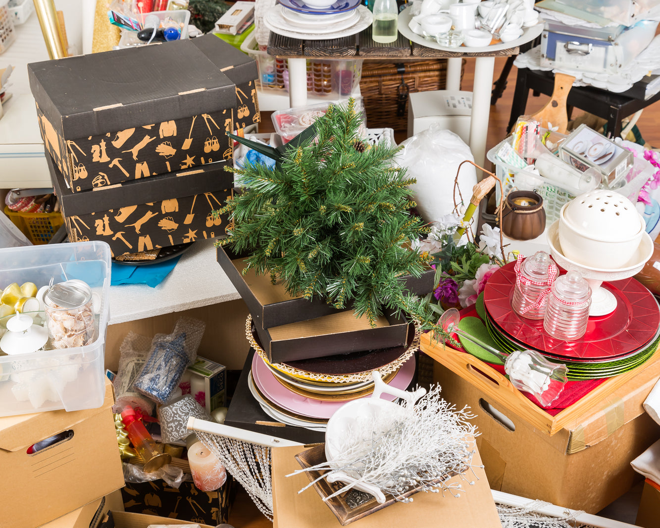 presents in the floor of a house