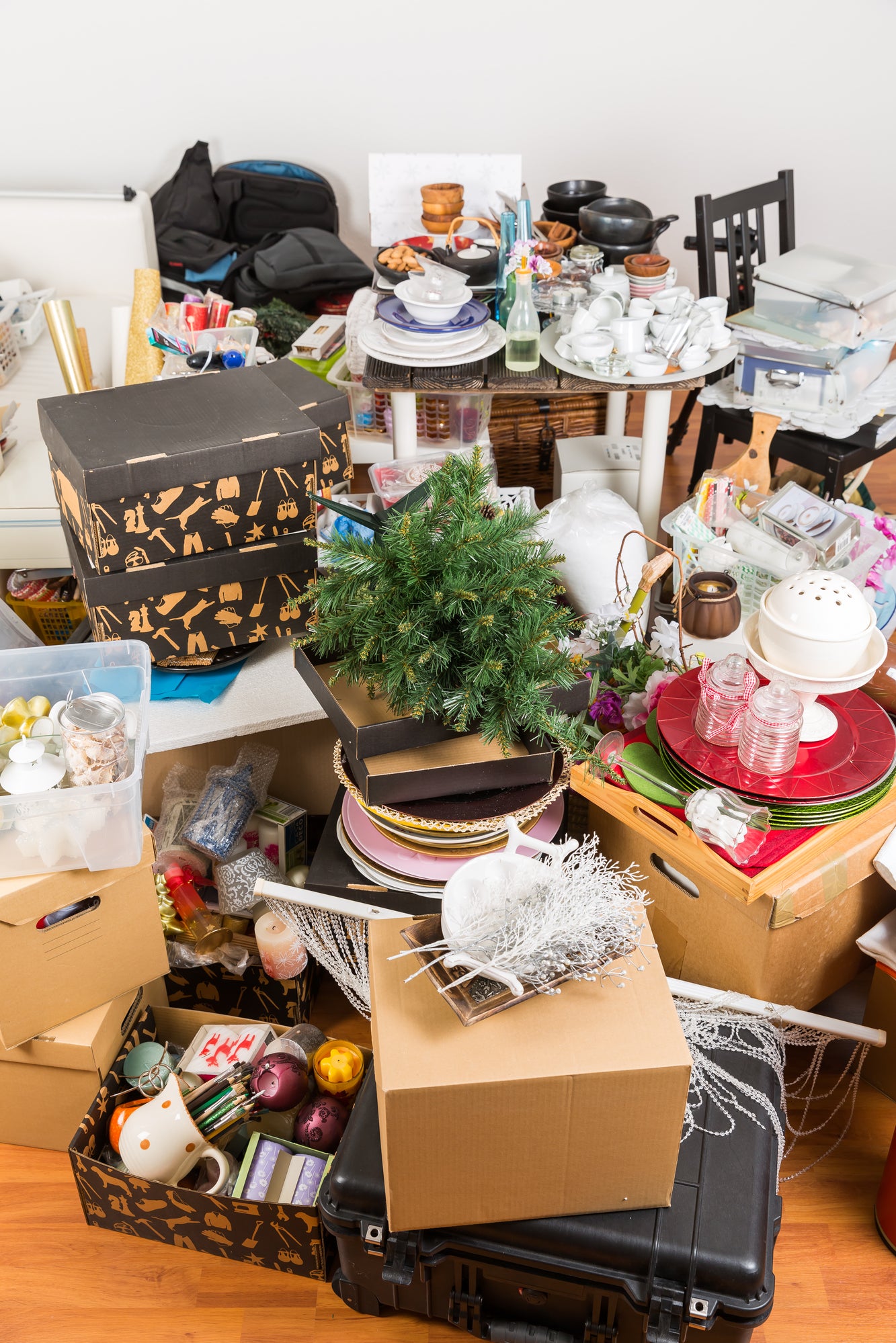 presents in the floor of a house