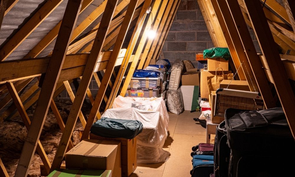How To Turn Your Unfinished Attic Into a Storage Space