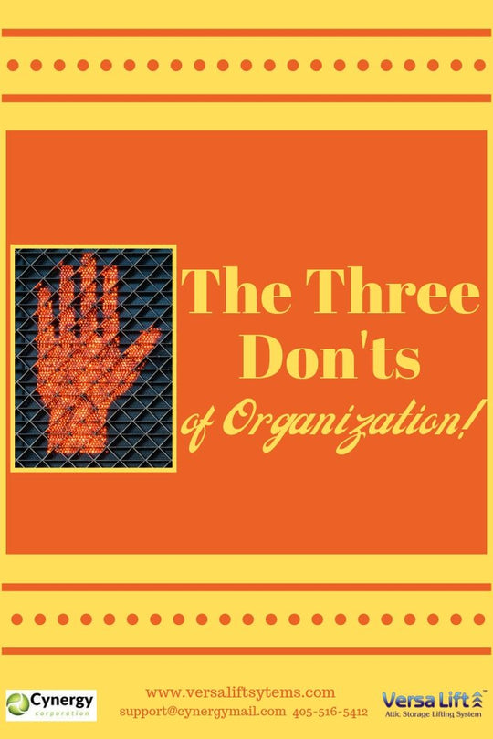 the three don't of organization