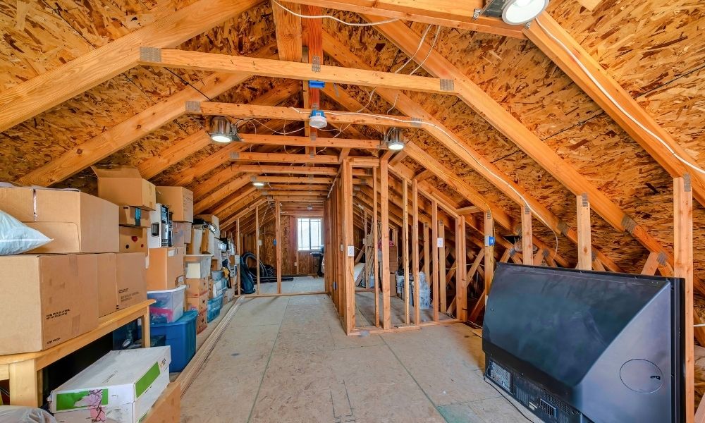 Real Estate For Sale Network  Attic storage, Loft storage, Garage