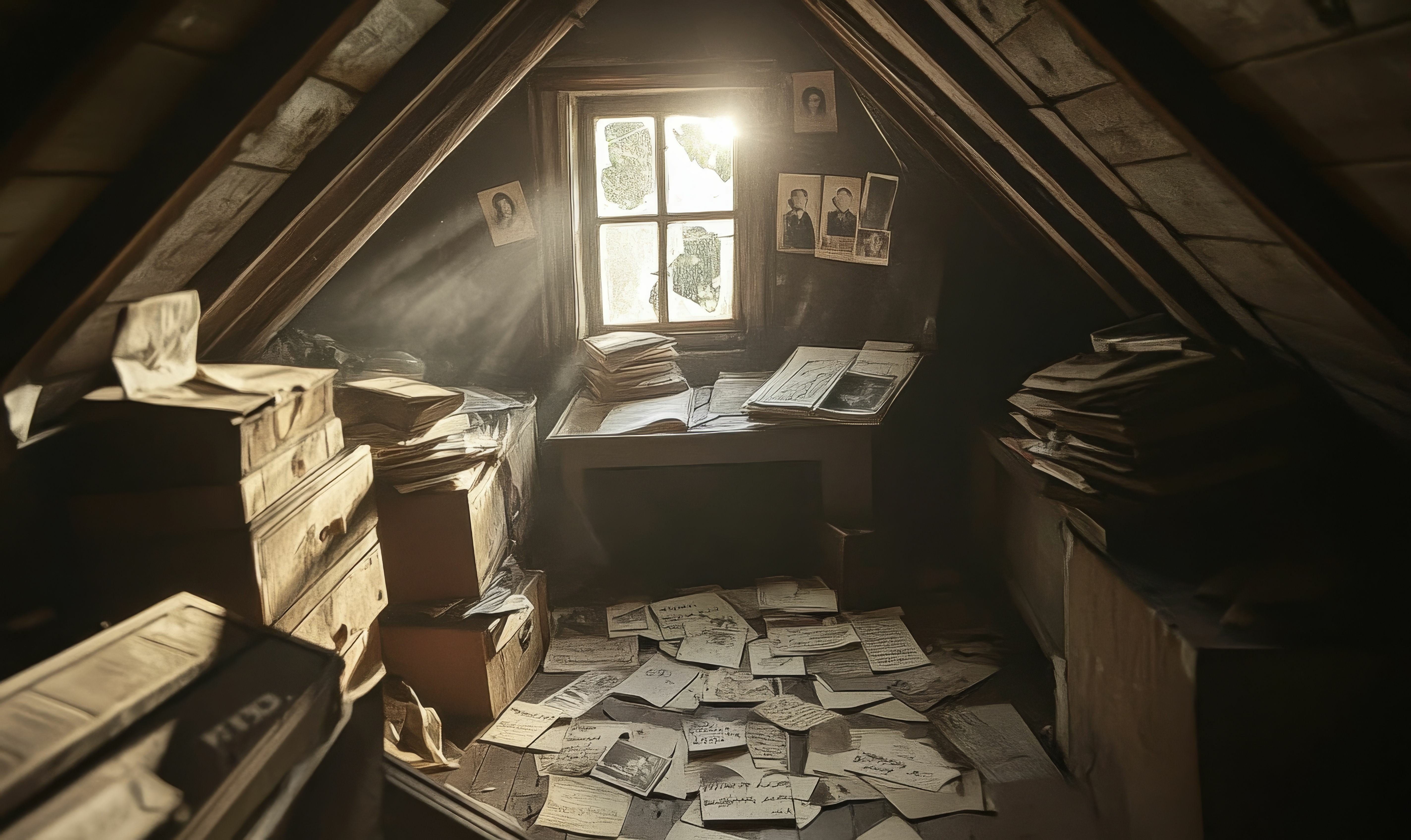 messy attic