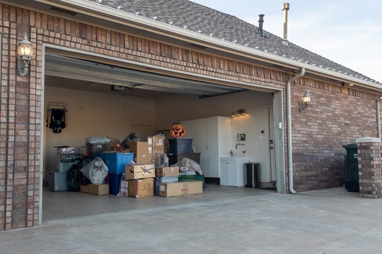 messy disorganized garage