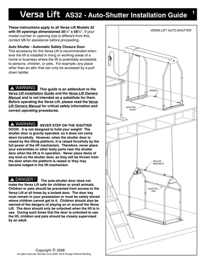 Auto Shutter 32 Installation Guide