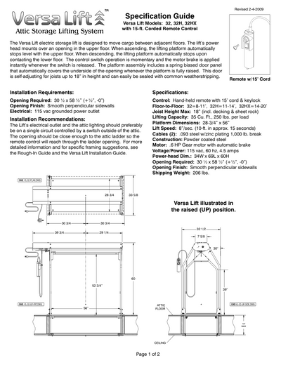 Versalift 32 Specification