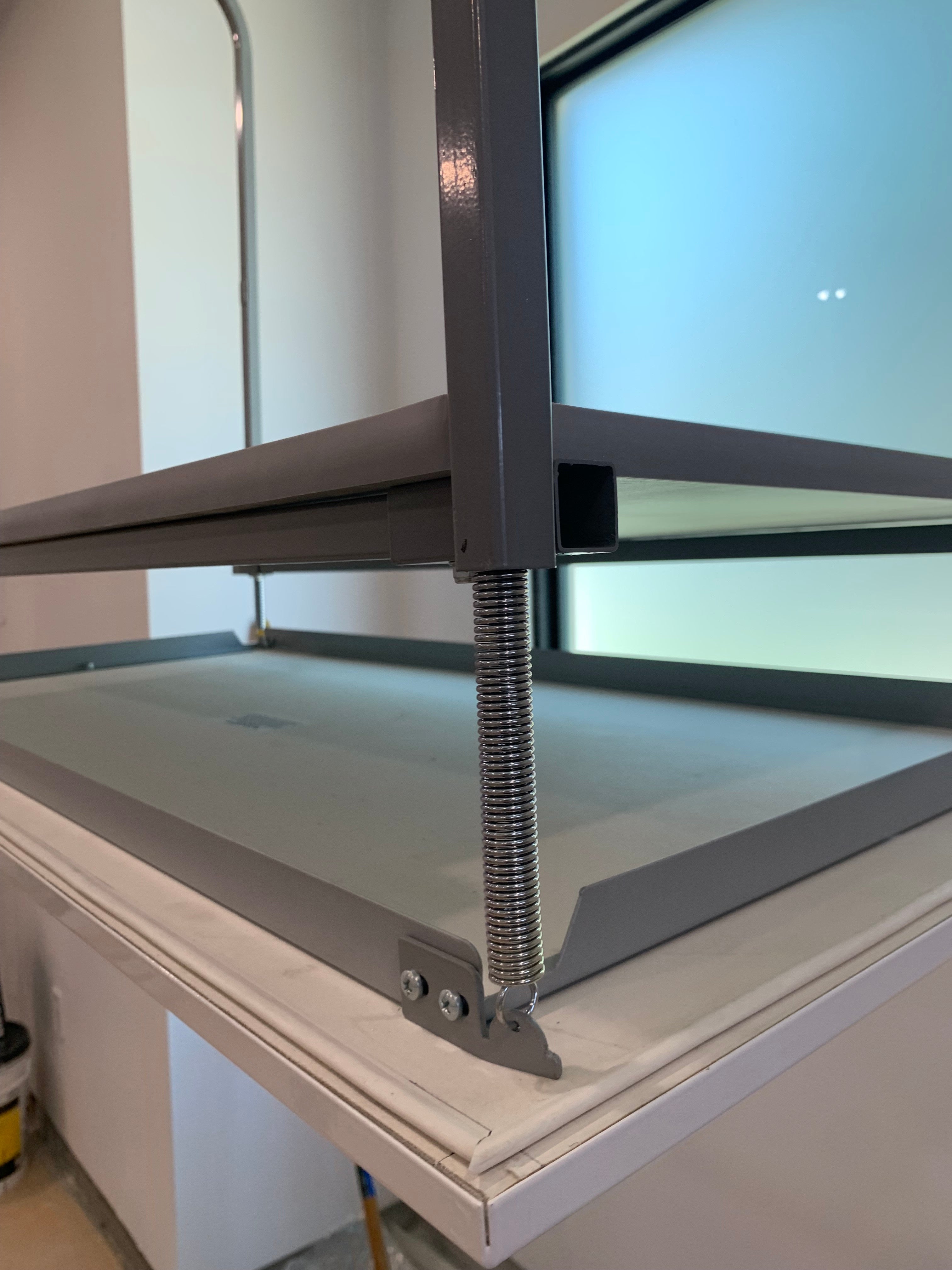 Fire Rated Ceiling Door Versalift Model 24. Laboratory tested 30 minute rating. | Versaliftsystems