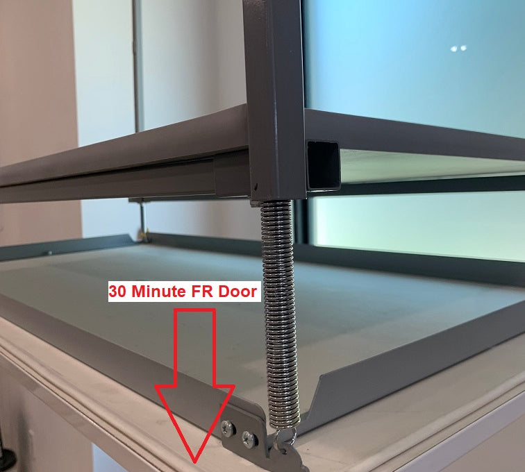 Fire Rated Ceiling Door Versalift Model 24. Laboratory tested 30 minute rating. | Versaliftsystems