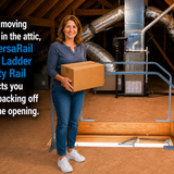VERSARAIL MODEL 60 ATTIC LADDER SAFETY RAIL, MAKES ATTIC ENTRY & EXIT EASY