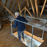VERSARAIL MODEL 60 ATTIC LADDER SAFETY RAIL, MAKES ATTIC ENTRY & EXIT EASY
