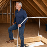 VERSARAIL MODEL 60 ATTIC LADDER SAFETY RAIL, MAKES ATTIC ENTRY & EXIT EASY