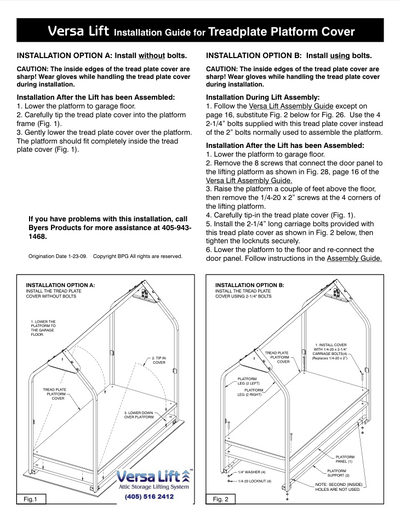 Treadplate Cover Installation