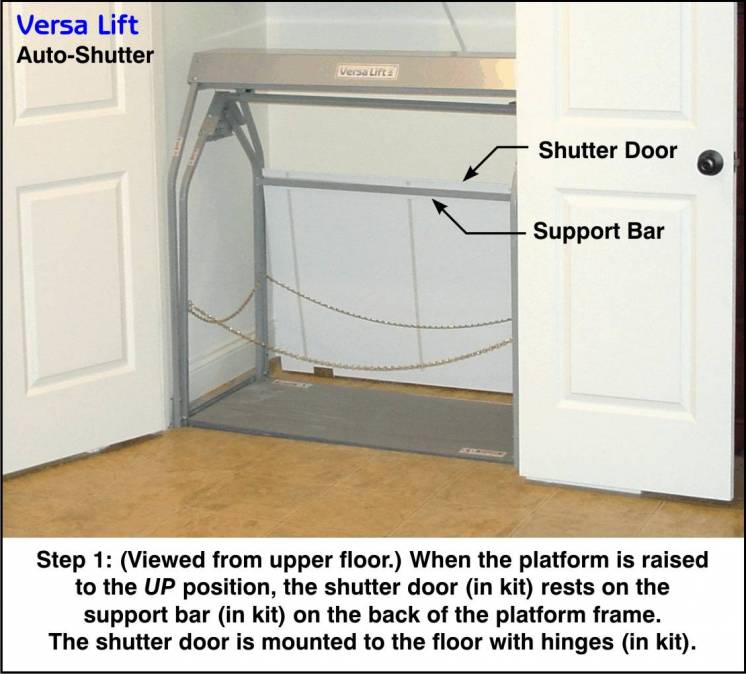 AS-24 Versalift 24 Auto Shutter Door to cover opening when in down position. | Versaliftsystems