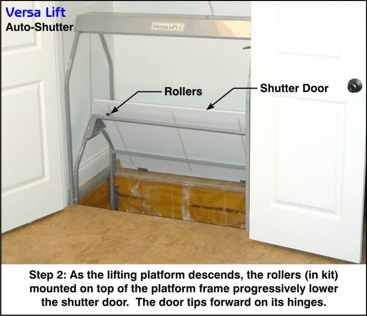 AS-24 Versalift 24 Auto Shutter Door to cover opening when in down position. | Versaliftsystems