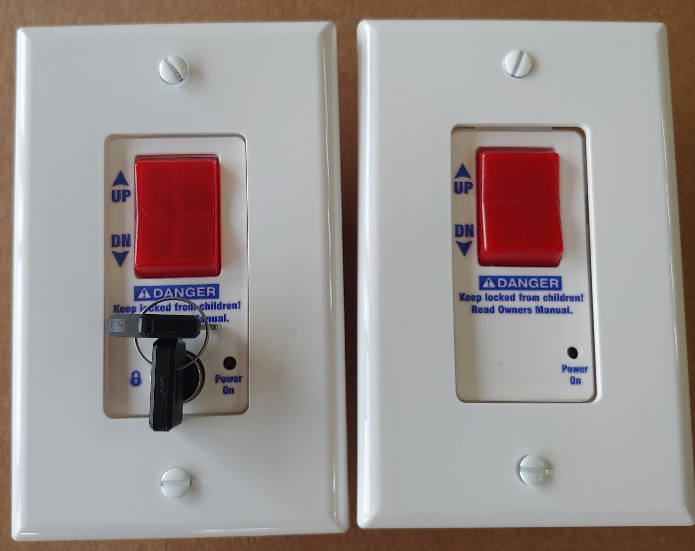 Mounted In Wall 2 Switch Kit. For upgrading from a Corded, or replacing the Wireless. | Versaliftsystems